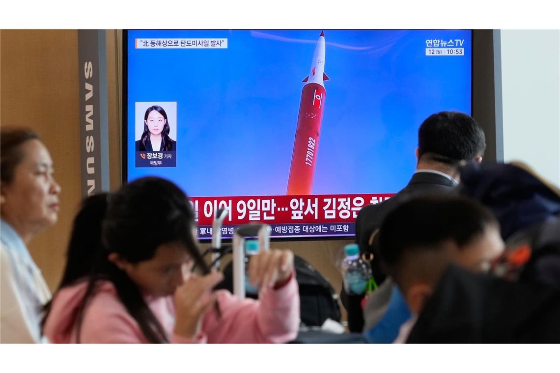 Südkorea und Japan haben einen weiteren Test nordkoreanischer Raketen verzeichnet. 