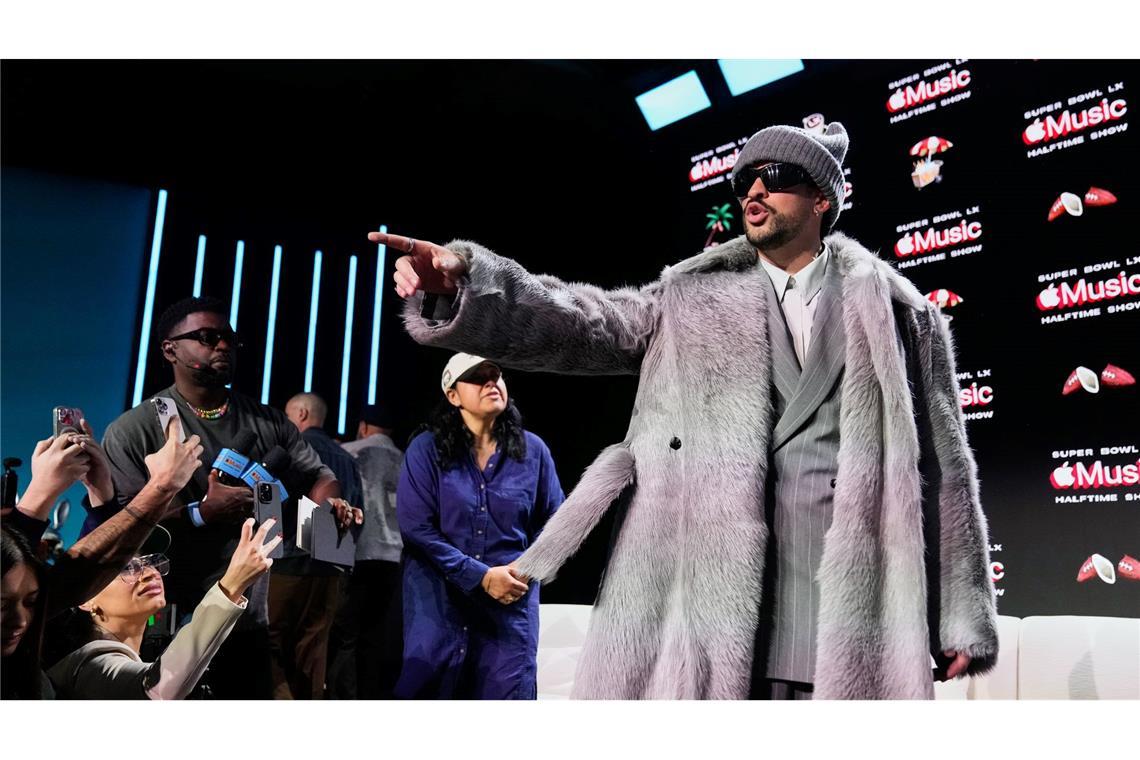 Super Bowl in Las Vegas: Bad Bunny verabschiedet sich nach Medienrunde