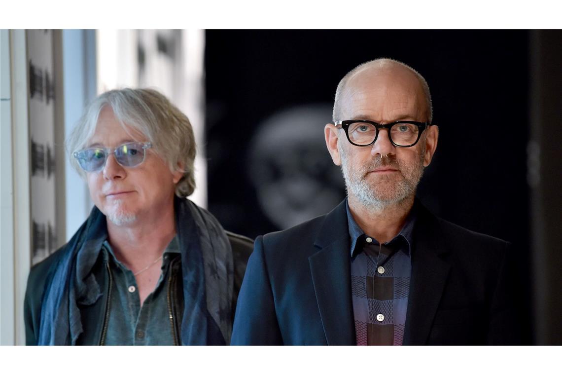 Rockstar außer Dienst - Michael Stipe wird 65 Superstar im Rentenalter: Stipe mit ex-R.E.M.-Bandkollege Mike Mills