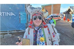 Svein Bergheim ist Fan der norwegischen Langläufer.  
Foto: Jochen Klingovsky