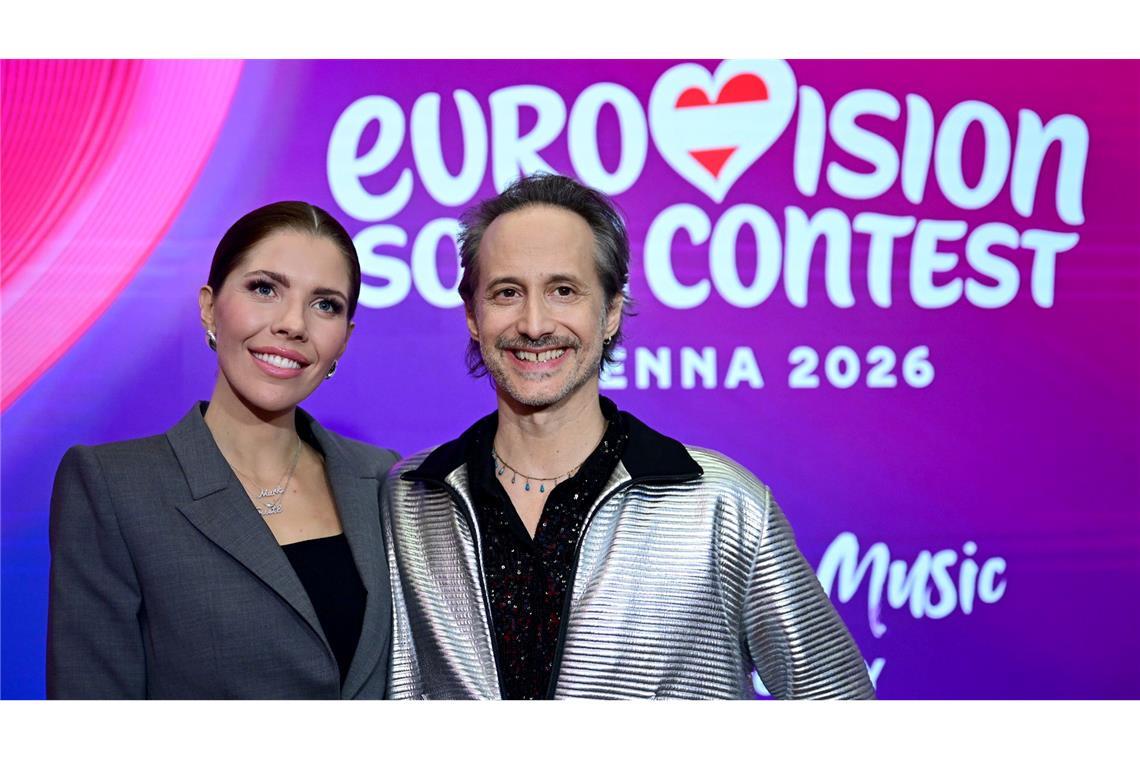 Swarovski und Ostrowski - das Moderatorenduo des ESC. (Archivbild)