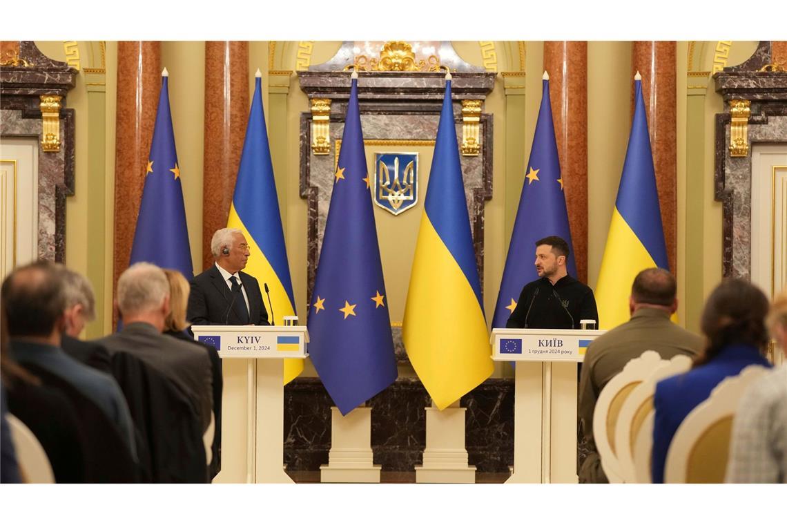EU-Chefdiplomatin: Ukraine-Friedenstruppe nicht ausschließen Symbolischer EU-Besuch am ersten Tag im Amt.