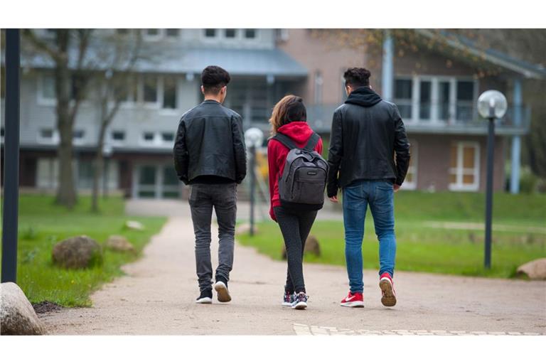 Syrische Geflüchtete auf dem Schulweg. (Archivfoto aus Niedersachsen)