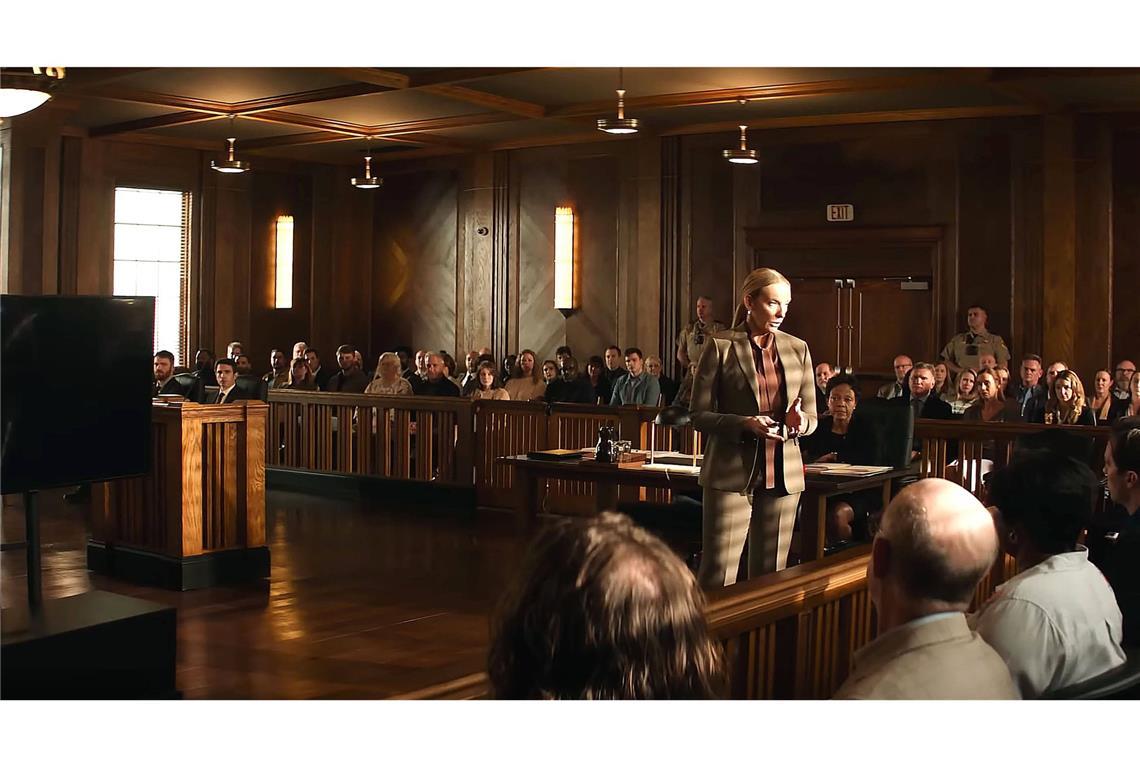 Gefangen im moralischen Dilemma Szene aus dem Film „Juror #2“.