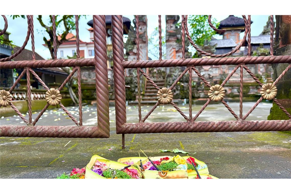 Tägliche Opfergaben gehören zum Alltagsleben in Bali dazu.