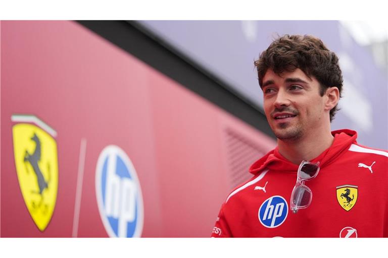 Tageszweiter hinter Hamilton: Ferrari-Pilot Charles Leclerc.