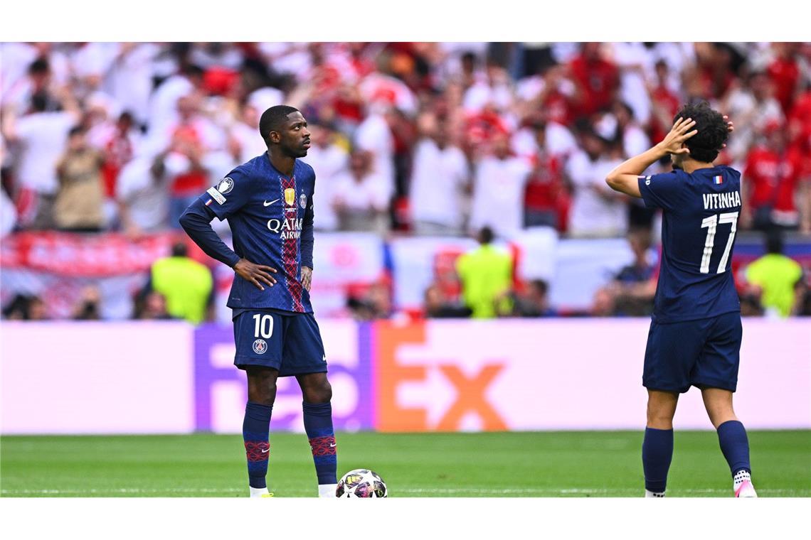 Tat sich schwer gegen Arsenals Defensive: PSG-Stürmer Ousmane Dembélé.