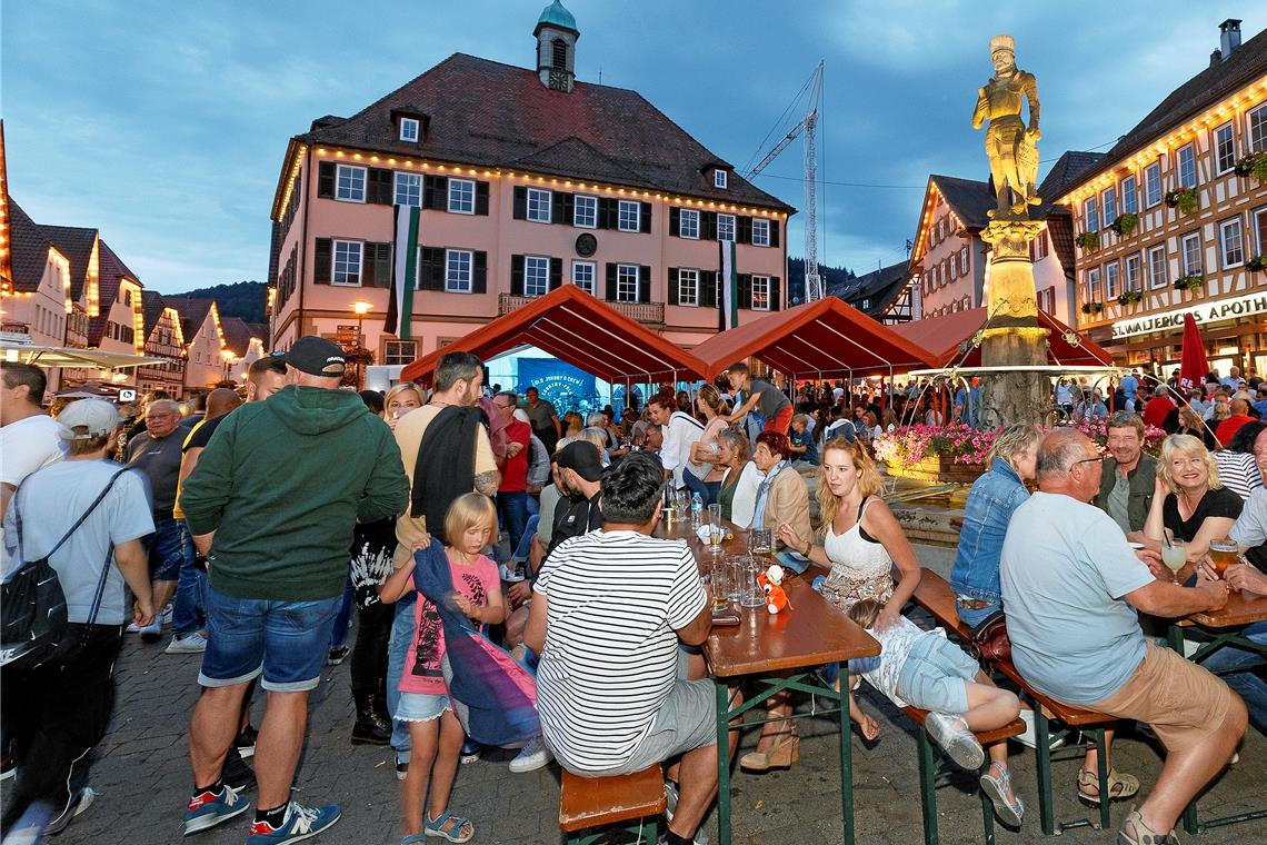 Fröhliche Feierlaune beim Stadtfest in Murrhardt