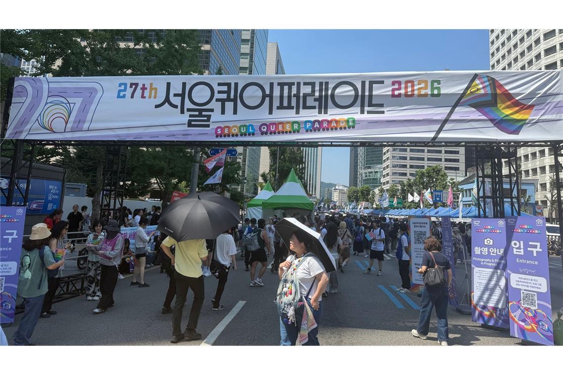 Tausende feiern am Samstag beim Queer Culture Festival in der koreanischen Hauptstadt.
