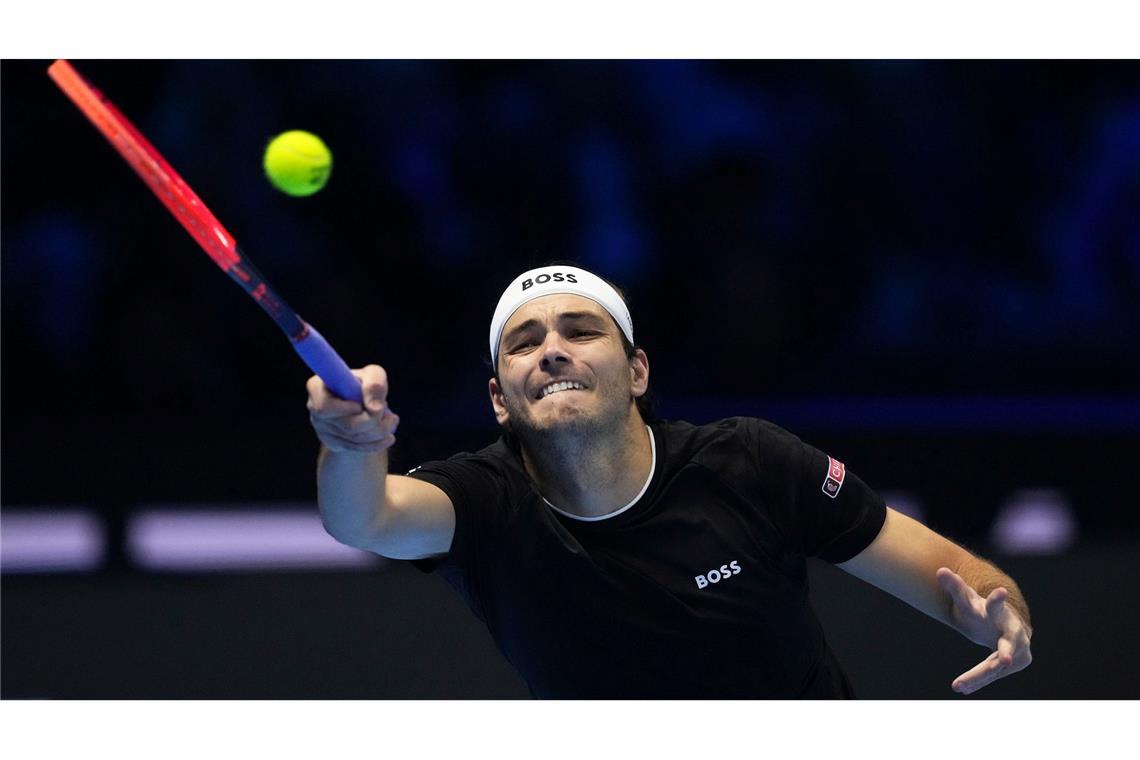 Publikumsliebling Sinner als Gruppensieger im Halbfinale Taylor Fritz drehte sein Gruppenspiel gegen Alex de Minaur nach einem Satz-Rückstand.