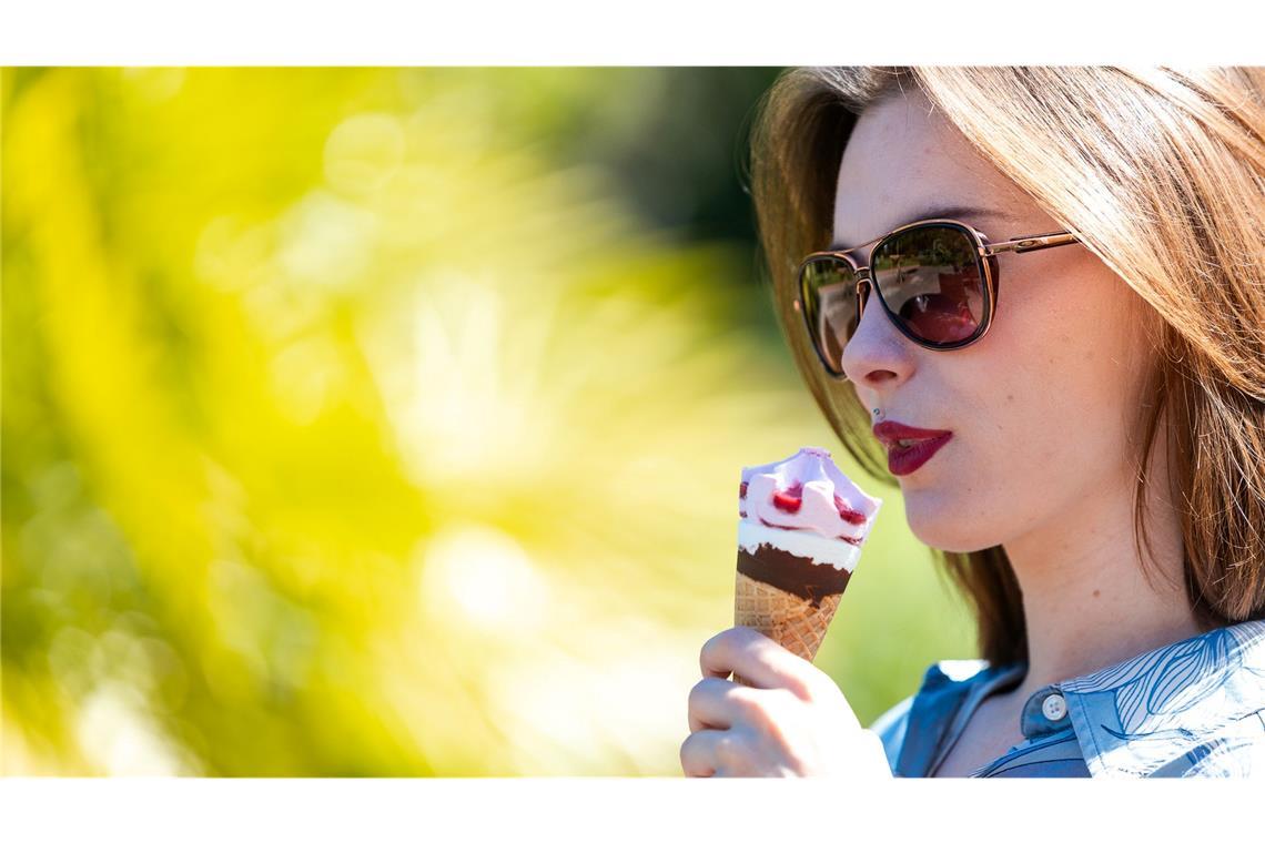 Temperaturen von teils über 31 Grad – perfektes Wetter für ein Eis.