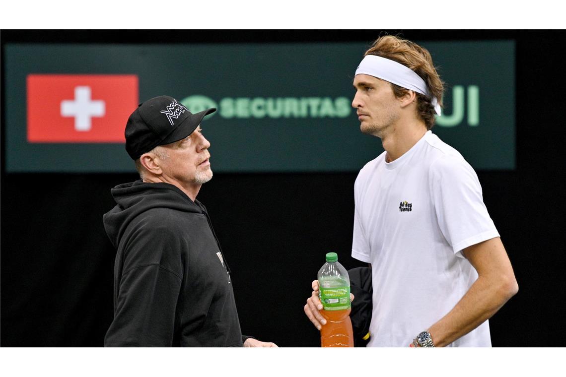Tennis-Legende Boris Becker wünscht sich mehr Kampfgeist bei Alexander Zverev. (Archivbild)