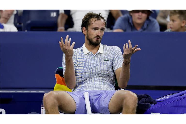 Tennisprofi Medwedew entlud bei den US Open seinen ganzen Frust.