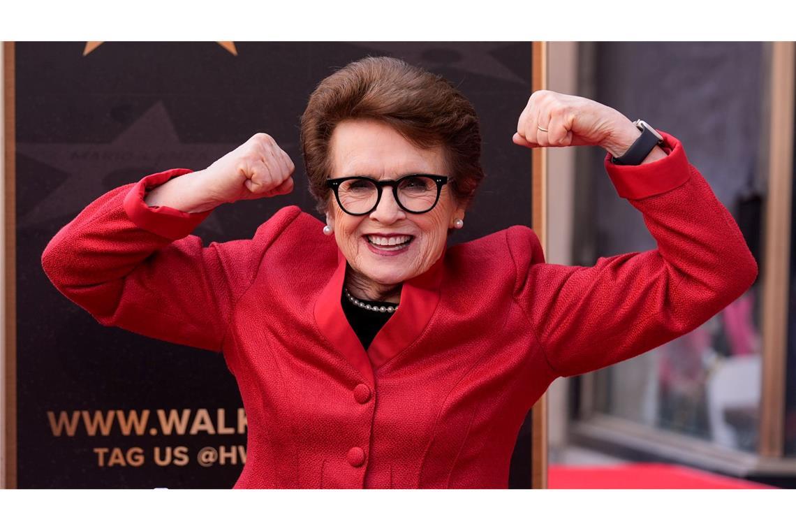 Bilder des Tages Tennisspielerin Billie Jean King bekommt Stern auf Walk of Fame.