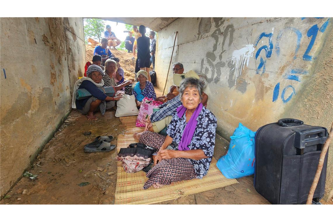 Thailänder in der umstrittenen Region bangen um ihr Leben.