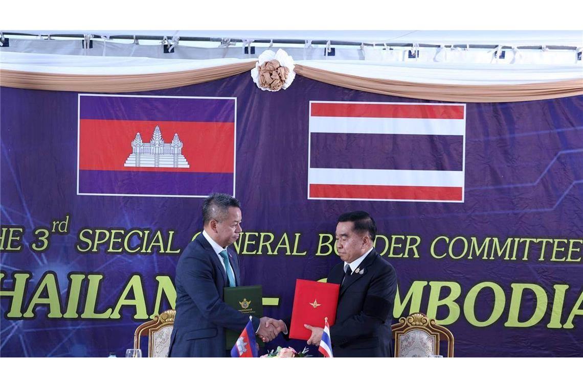 Thailand und Kambodscha hatten sich am Samstag auf eine Waffenruhe geeinigt.