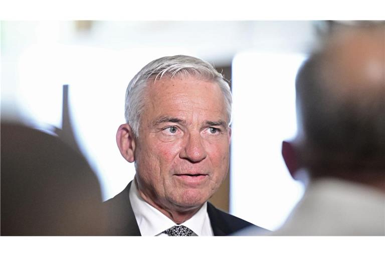 Thomas Strobl (CDU), Innenminister von Baden-Württemberg, im Landtag. (Archivbild)