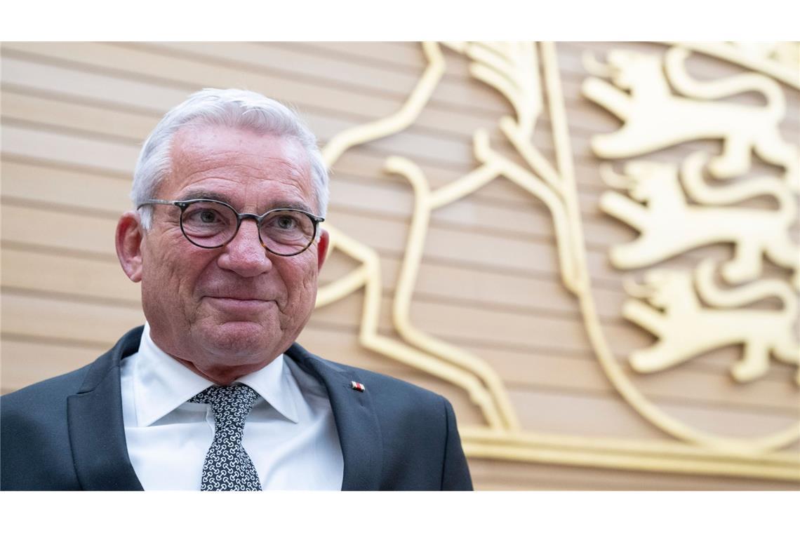 Thomas Strobl (CDU), nimmt an der konstituierenden Sitzung des Landtags Baden-Württemberg teil.