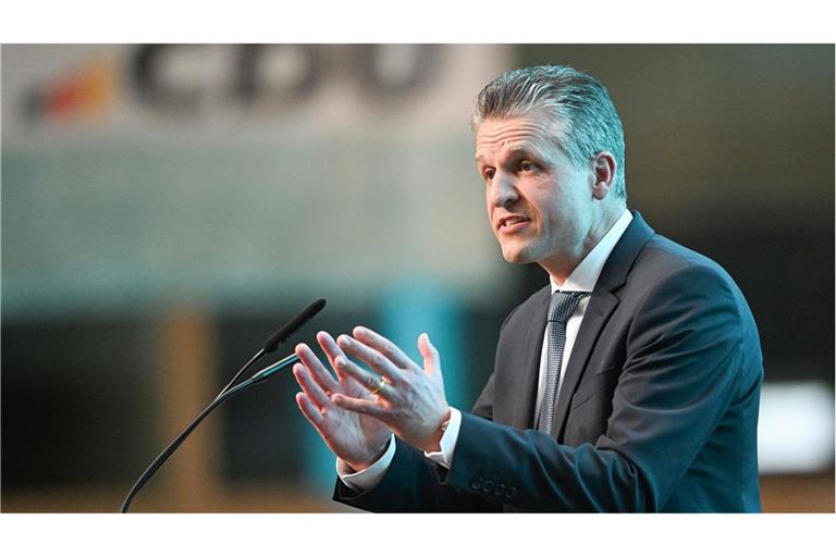 Thorsten Frei (hier ein Foto vom Dezember) hat am Sonntag seinen Wahlkreis mit 42,3 der Stimmen gewonnen und verteidigt damit sein Bundestagsmandat.