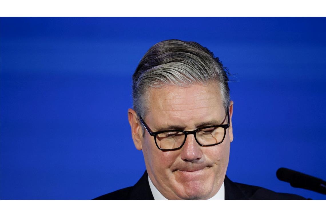 Tief in der Krise: Der britische Premierminister Keir Starmer. (Archivbild)