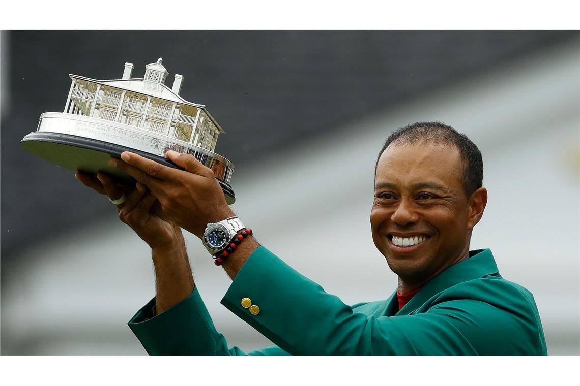 Tiger Woods hat das legendäre Masters bereits fünfmal gewonnen - zuletzt 2019. (Archivbild)