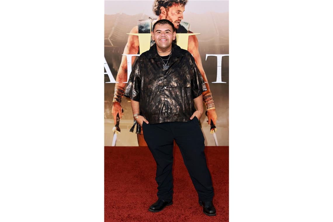 Paul Mescal, Denzel Washington & Co. auf dem roten Teppich TikTok Content Creator und Social Media Persönlichkeit Jesus Nalgas auf dem roten Teppich bei der Premiere von „Gladiator II“.