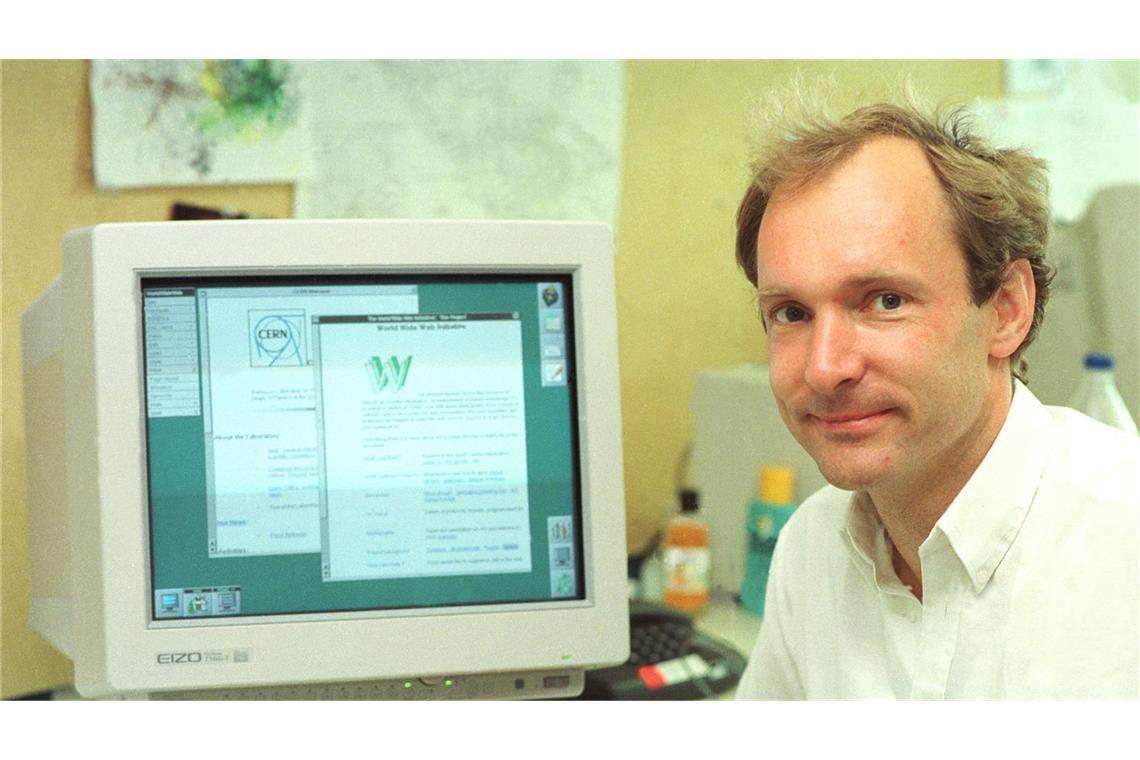 Tim Berners-Lee präsentiert erstmals das World Wide Web Tim Berners-Lee arbeitet im Jahr 1989 am Europäischen Kernforschungszentrum Cern in Genf. Hier erfindet er das World Wide Web.
