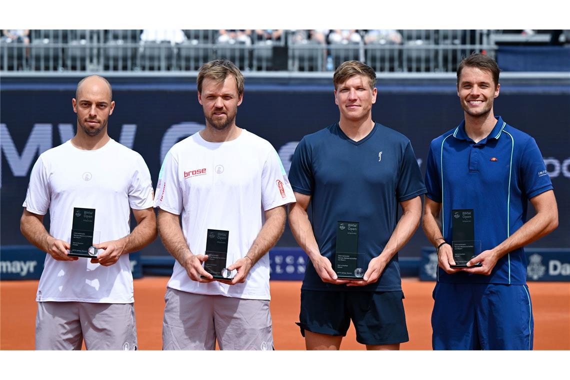 München-Triumph beflügelt Zverev: "Genauso weitermachen" Tim Pütz und Kevin Krawitz (links) verloren das München-Finale gegen Andre Goransson und Sem Verbeek.