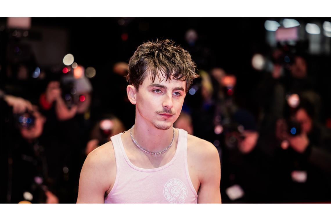 Gibt es etwas, was dieser Mann nicht kann? Timothée Chalamet auf dem Roten Teppich bei der Premiere von „Like A Complete Unknown“ auf der Berlinale