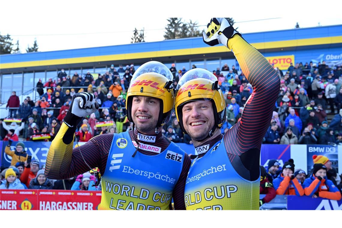 Tobias Wendl und Tobias Arlt wollen ihre Bilanz von bislang sechs Goldmedaillen ausbauen.