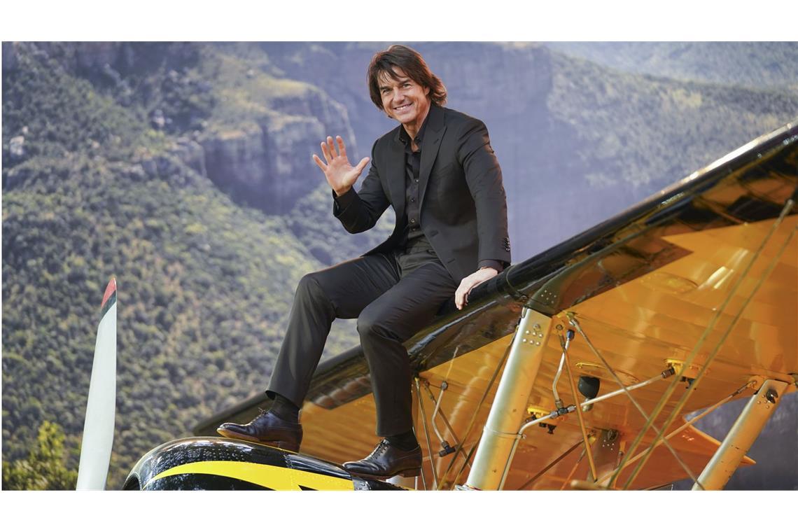 Kuriose Rekorde, die die Welt nicht braucht Tom Cruise posiert am 15. Mai 2025 für die Fotografen bei der Ankunft auf der Premiere des Films „Mission: Impossible - The Final Reckoning“.