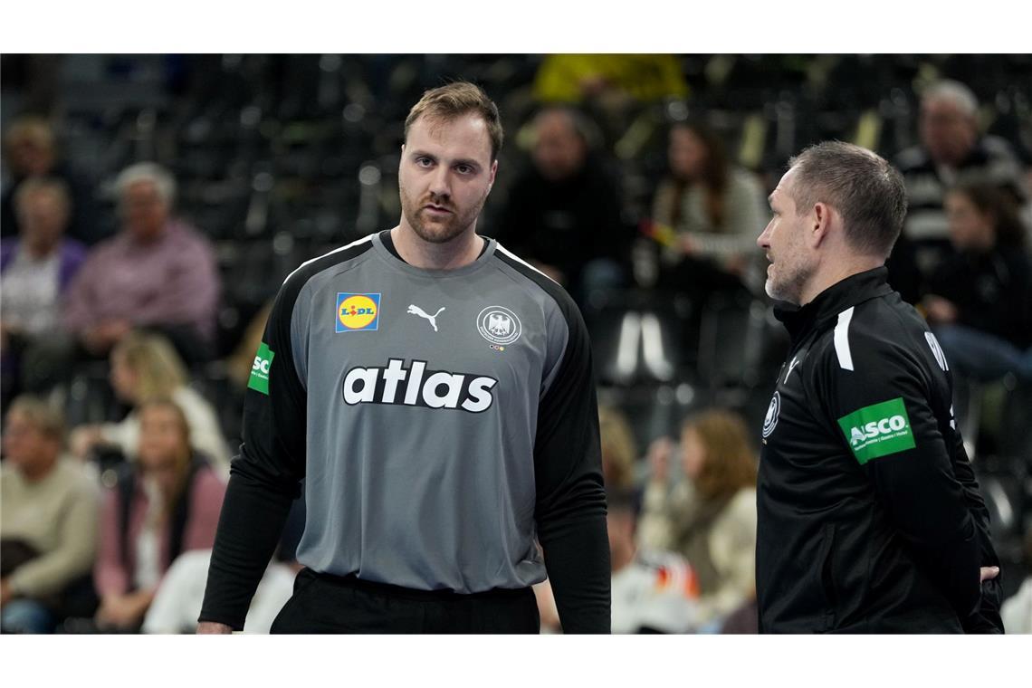 WM im Blick: Handballer gewinnen gegen Brasilien Torhüter Andi Wolff blieb in der Zuschauerrolle.