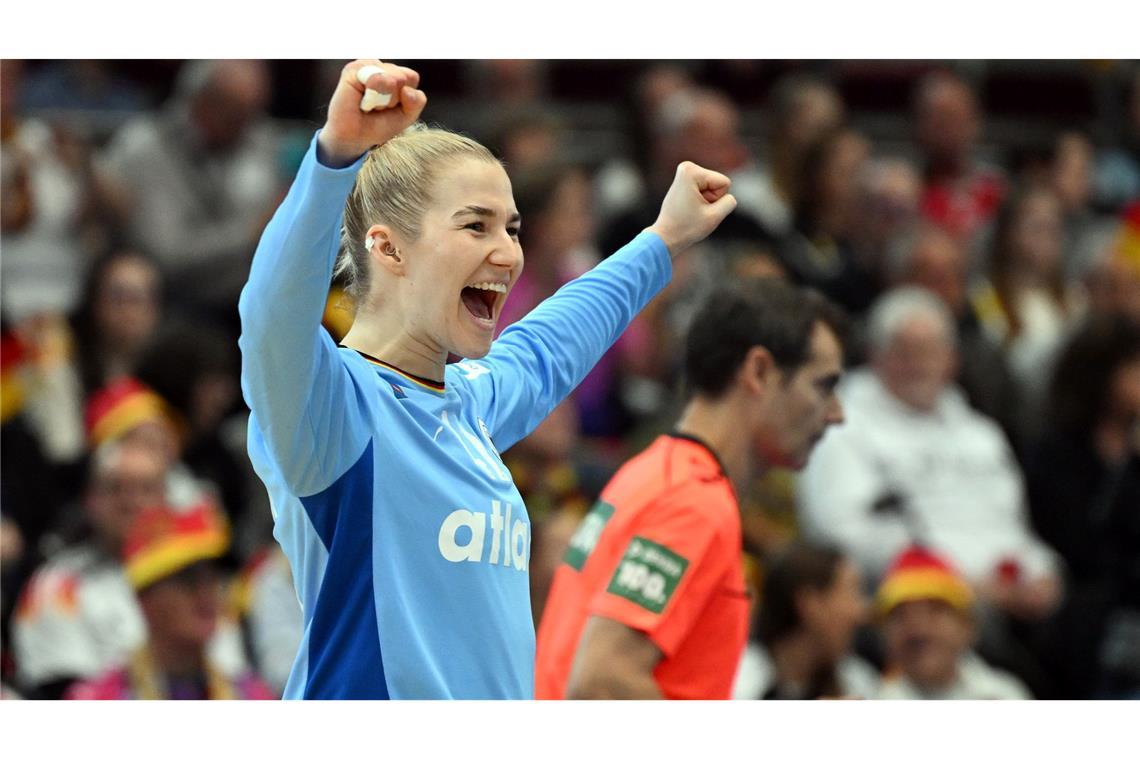 Torhüterin Katharina Filter kam im Viertelfinale auf 14 Paraden.