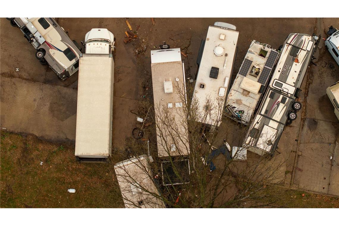 Bilder des Tages Tornado trifft Nashville: Zerstörung bei Wohnmobilen
