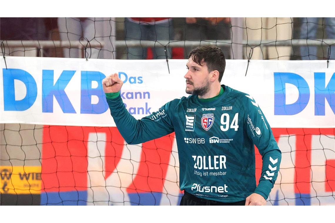 Romero-Team feiert ersten Heimsieg der Saison Torwart Daniel Rebmann zeigte entscheidende Paraden.