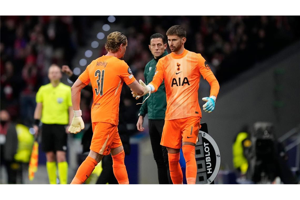 Tottenham wechselte nach dem 0:3 bei Atlético früh den Torwart.