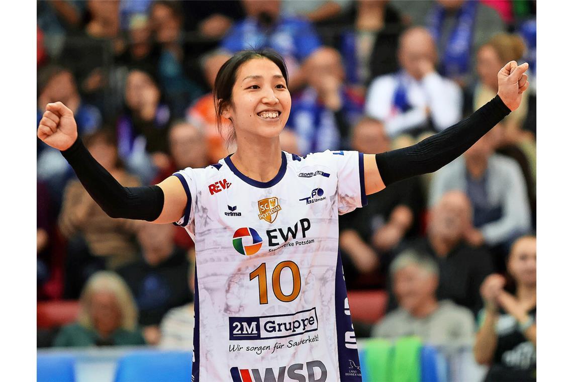 Dritte Neue aus Potsdam Trägt künftig das Trikot von Allianz MTV Stuttgart: Libera Yurika Bamba