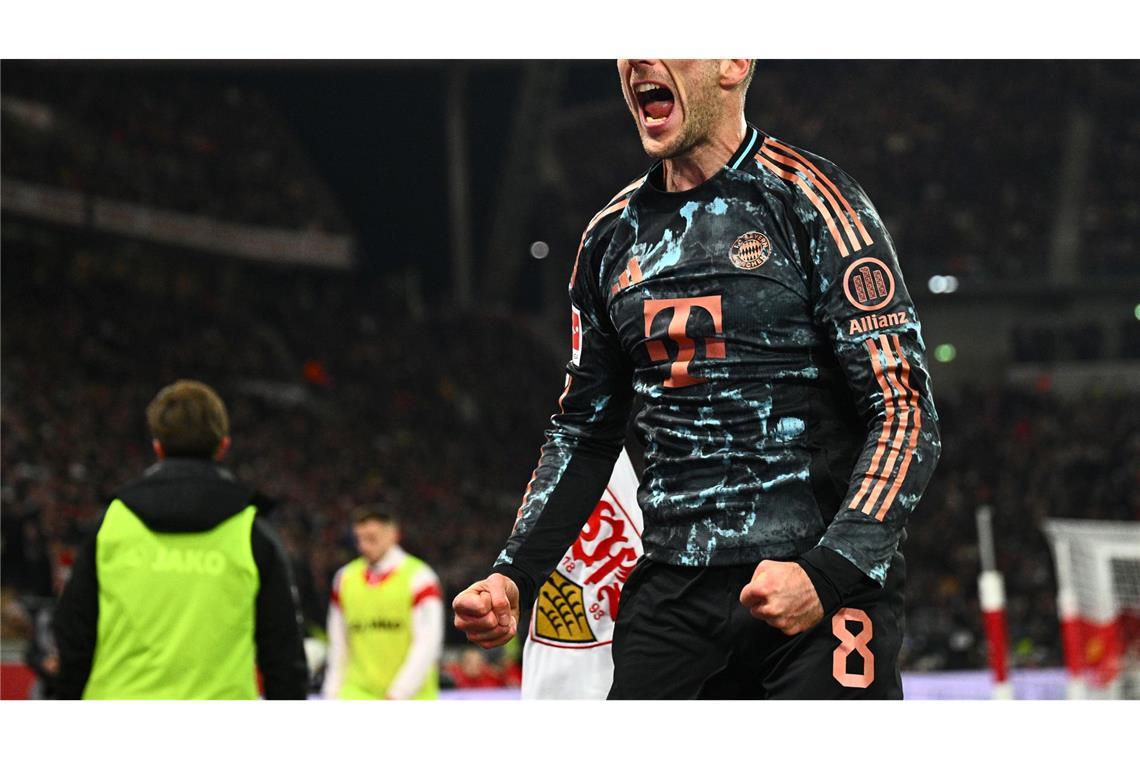 Kimmich und Königsklasse: Bayern senden Signale Traf zum zwischenzeitlichen 2:1 für die Bayern: Leon Goretzka.