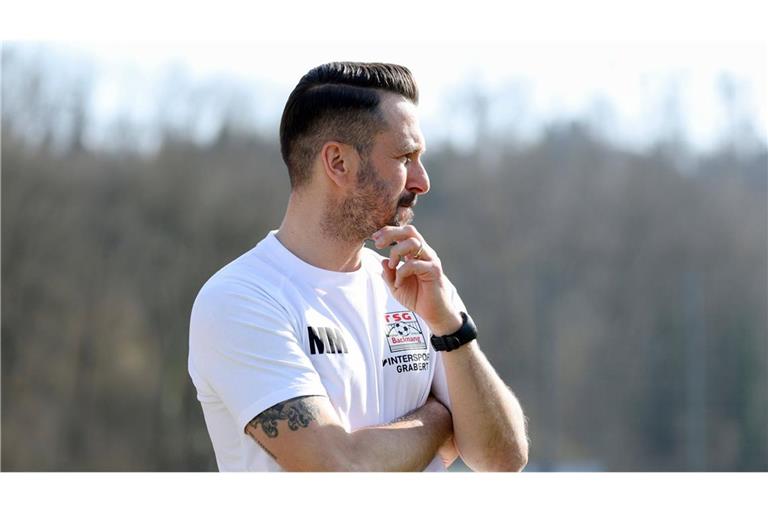 Trainer Mario Marinic möchte mit Oberligist TSG Backnang ins WFV-Pokal-Halbfinale einziehen.        


Foto: Baumann