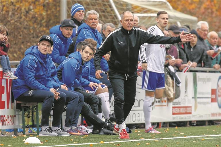 Trainer Markus Reule schafft mit dem VfR Murrhardt den direkten Ligaverbleib. Foto: A. Becher