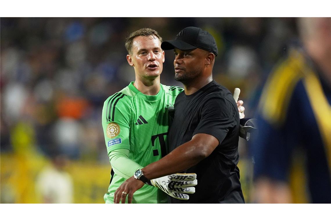 Trainer Vincent Kompany und sein Kapitän.