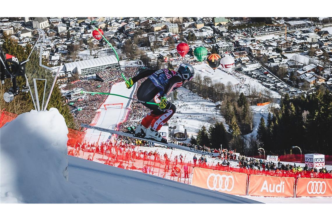 Odermatt geschlagen: Kanadischer Ski-Coup auf der Streif Traumhafte Kulisse in Tirol: James Crawford rast zum Sieg auf der Streif.