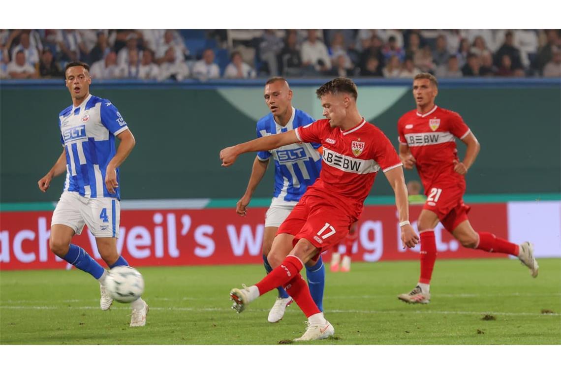 Treffsicher mit dem linken Fuß: Dzenan Pejcinovic vom VfB Stuttgart