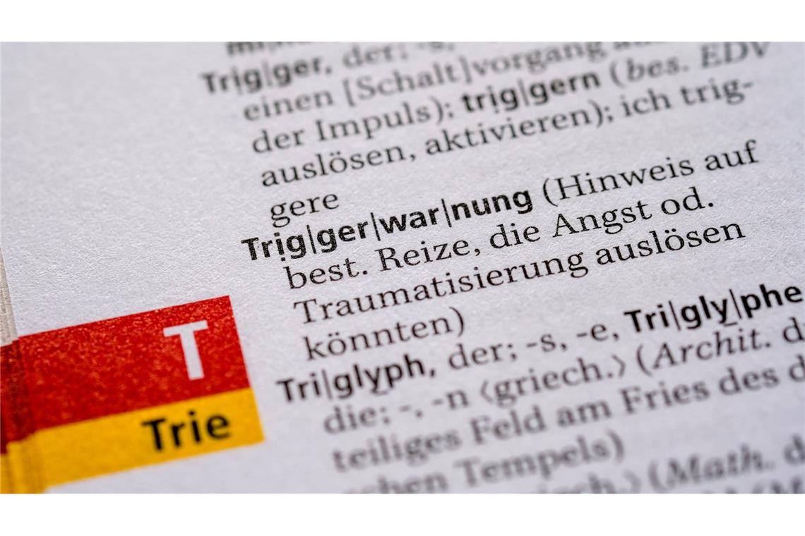 Achtung, dieses Buch kann Sie triggern Triggerwarnungen sollen dabei helfen, Reizen bewusst wahrzunehmen oder zu vermeiden, die an traumatische oder unangenehme Situationen erinnern. (Archivbild)
