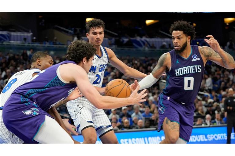 Tristan da Silva und die Orlando Magic hatten gegen die Charlotte Hornets das Nachsehen.