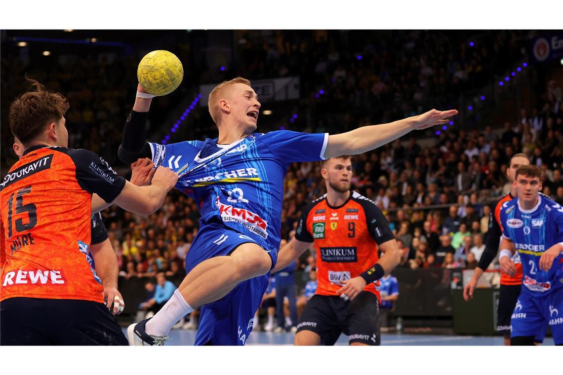 Serie des TVB Stuttgart reißt gegen Rhein-Neckar Löwen Troben Matzken setzt sich unter Bedrängnis durch