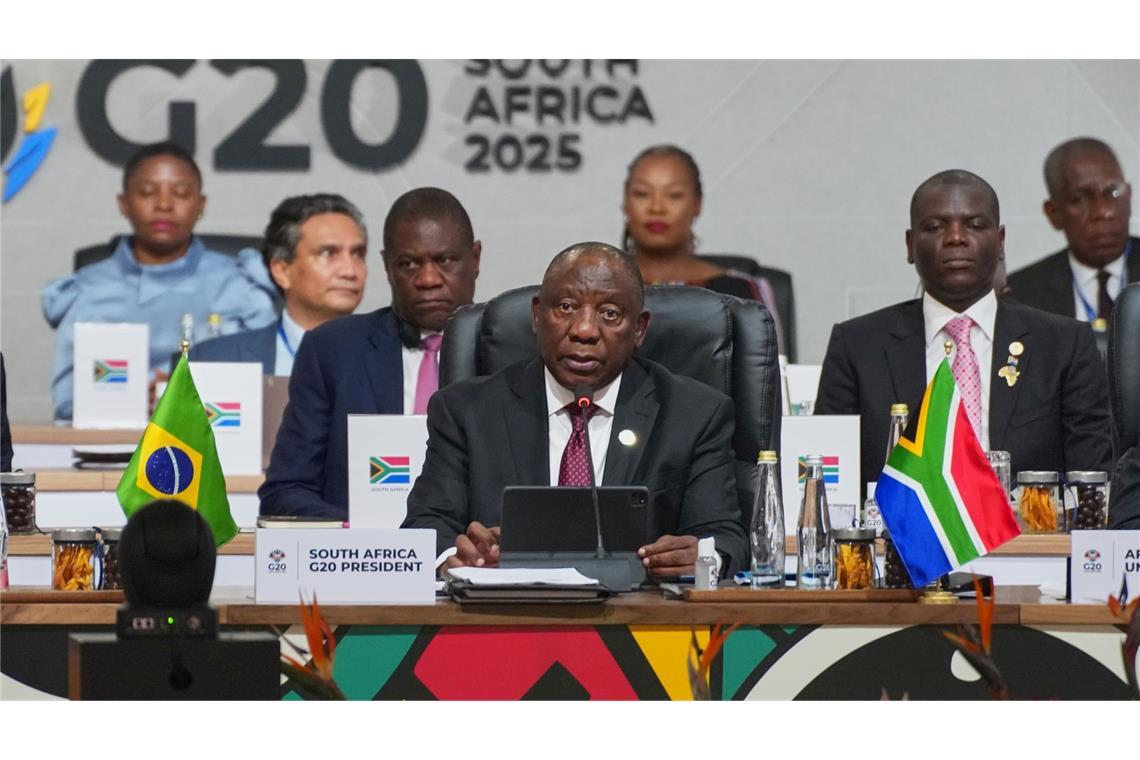 Trotz des US-Boykotts kann der südafrikanische Präsident Cyril Ramaphosa beim G20-Gipfel in Johannesburg punkten.