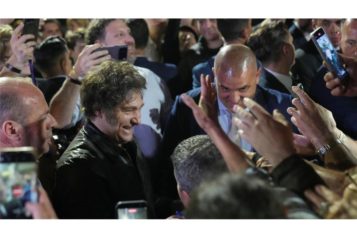Trotz radikaler Sparpolitik beliebt unter den Wählern: Javier Milei und seine ultraliberale Partei Libertad Avanza.