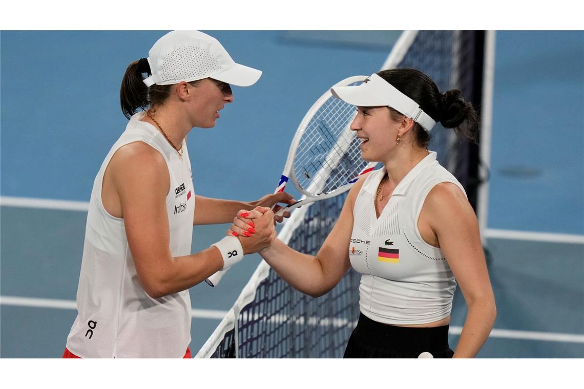 Trotz starker Leistung musste sich Eva Lys gegen Iga Swiatek geschlagen geben.