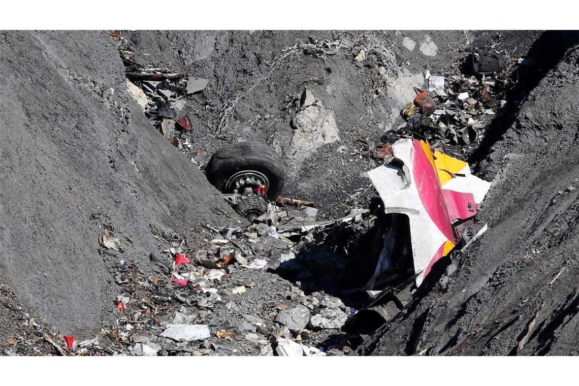 Trümmerteile der Germanwings-Maschine: Bei dem Absturz in den französischen Alpen waren 150 Menschen ums Leben gekommen (Archivbild).